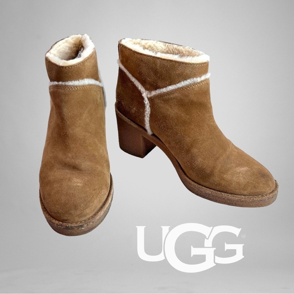 UGG Kasen Ankle Boots, Tan Suede Women’s Size 6